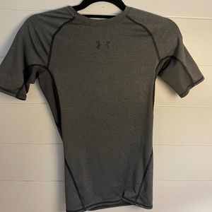 Grey Under Armour Compression Shirt - Mens S